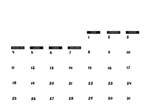 Agenda du mois d'août 2024