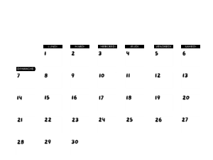 Planning de septembre 2025
